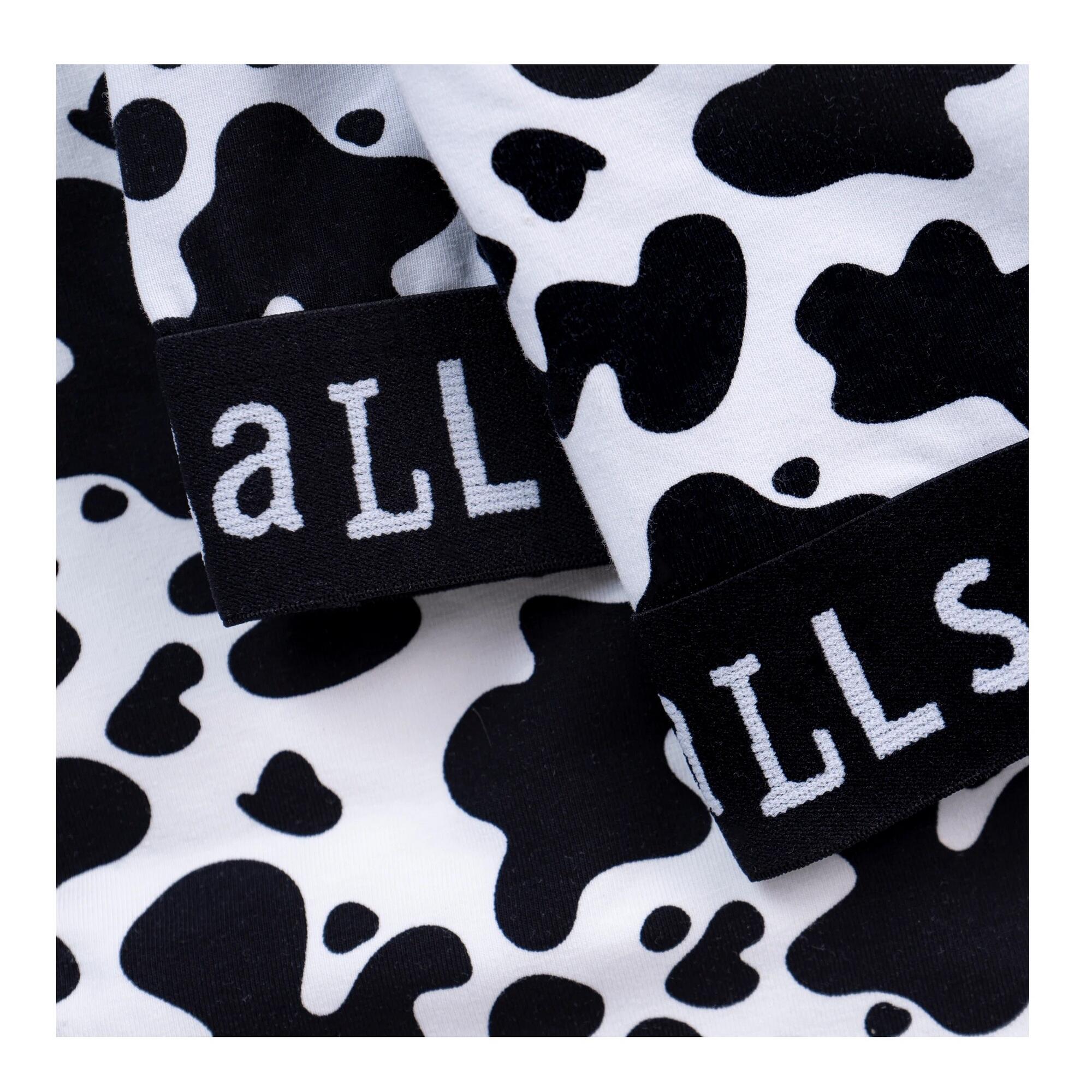 Womens/Ladies Fat Cow Bralette (Black/White) 3/3