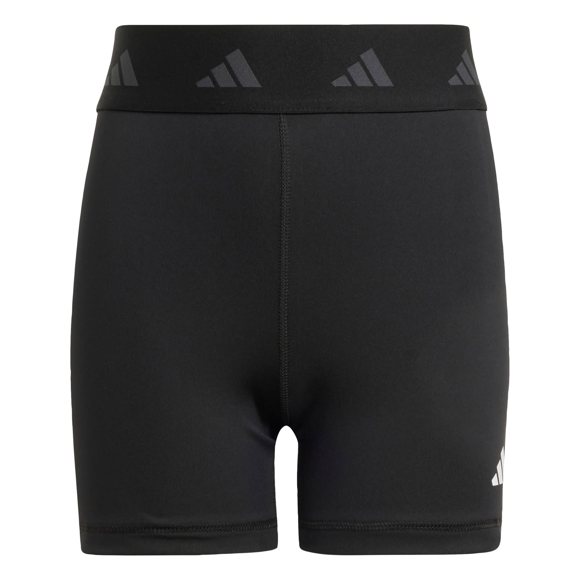 Adidas - Legging Court Aeroready Techfit Enfants - Short - Blanc|gris|noir - 10 À 12 Ans - Decathlon