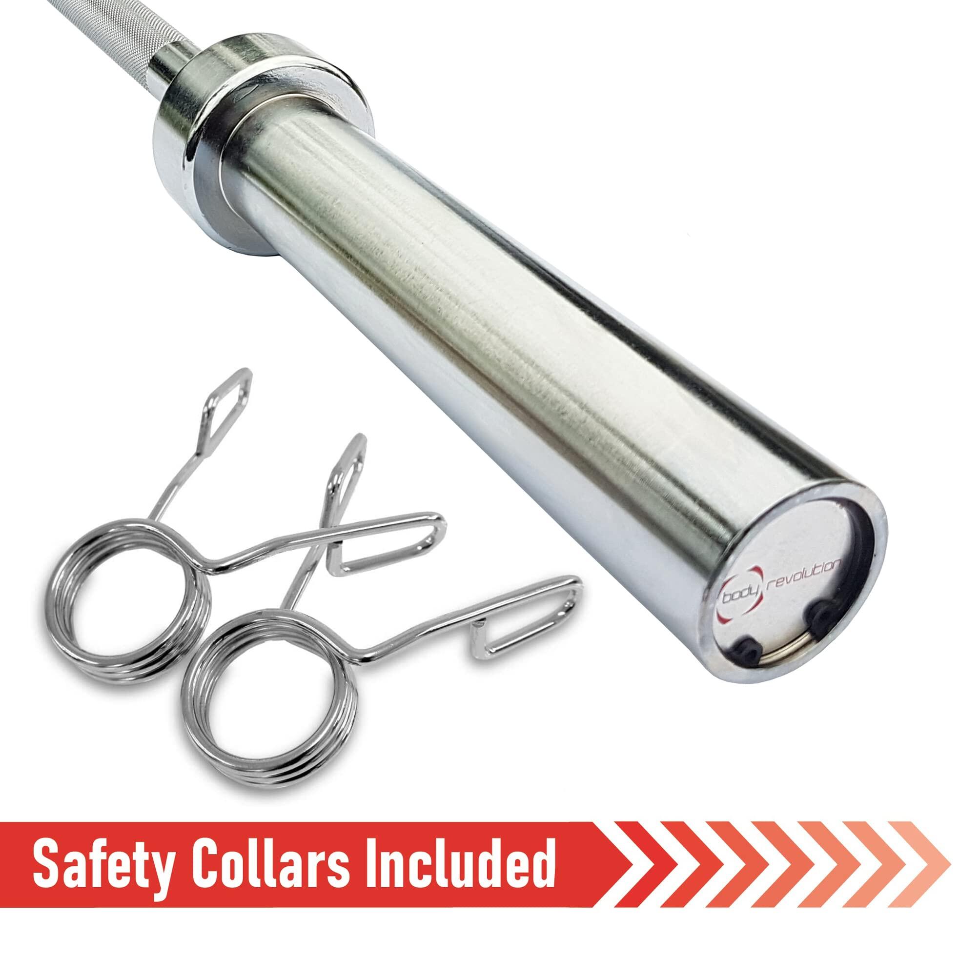 Olympic EZ Super Curl Barbell Bar for 2inch Weight Plates 4ft (1.21m