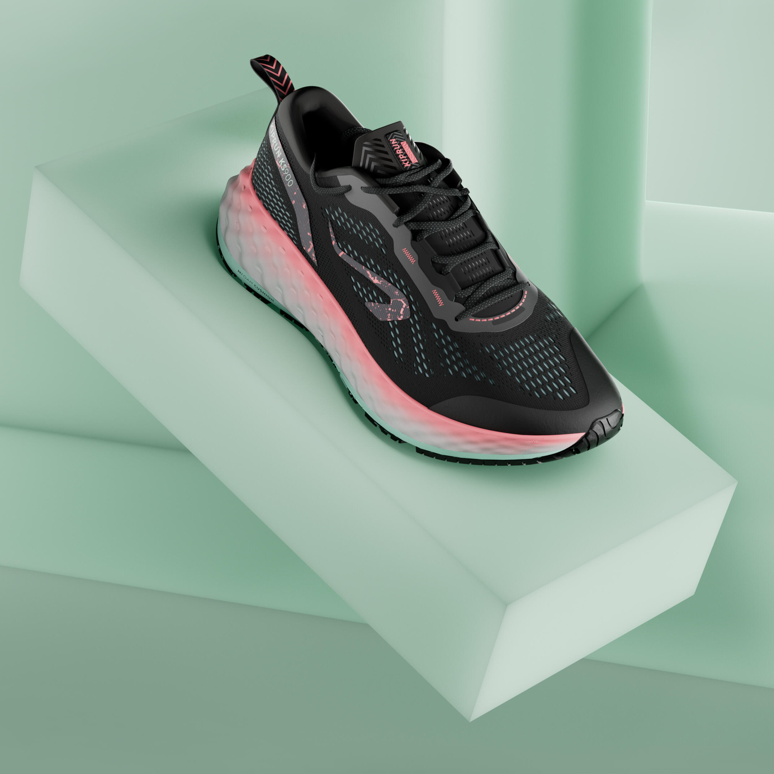 KIPRUN Seconda vita - SCARPE DA CORSA DONNA KS900 ROSA NERO - BUONE