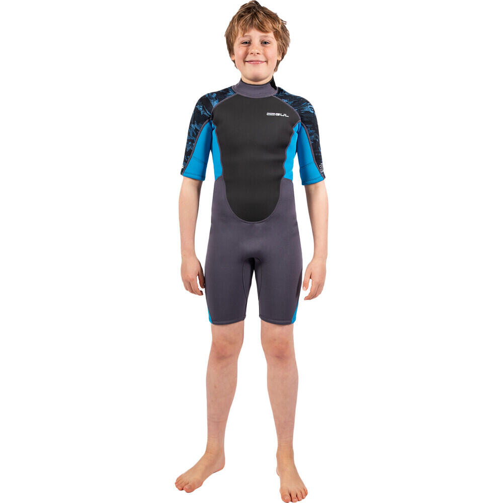 GUL Kids Response 3/2mm Back Zip Shorty Wetsuit