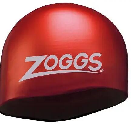 Zoggs OWS 100% Silicone Swim Cap Pink Print Red