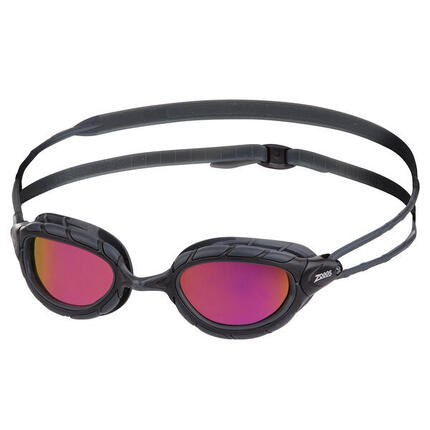 Lunette de Natation Predator Titanium Adulte Rouge Gris Regular