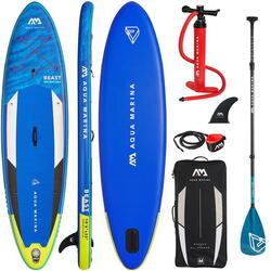 AQUA MARINA BEAST 10'6" SUP Board Stand Up Paddle gonflable CARBONE Pagaies