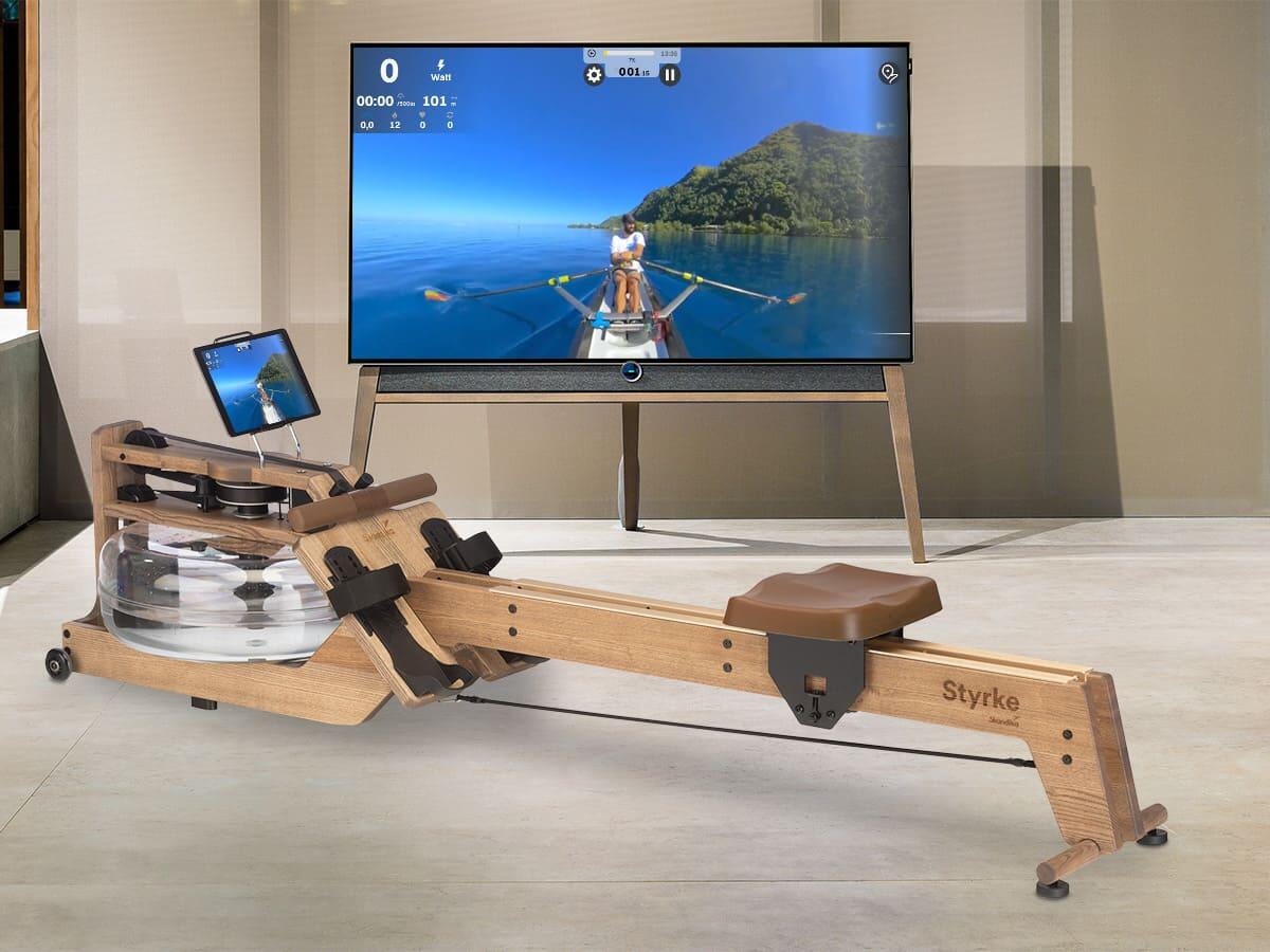 Rameur à eau Styrke en bois frêne massif - Connecté - Fabriqué en Allemagne 4/7