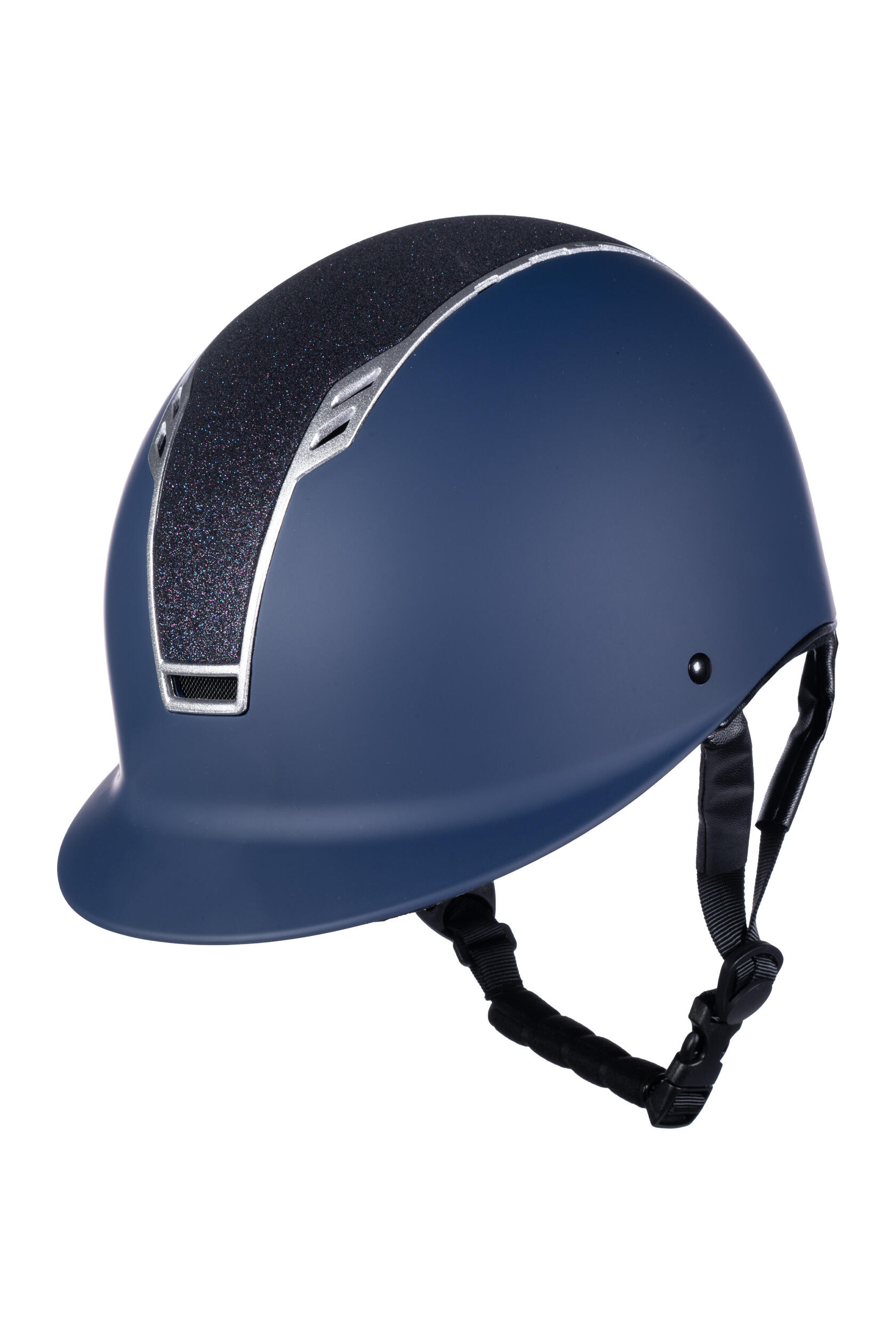 RIDING HELMET GLITTER DARK RED/BLACK 2/4