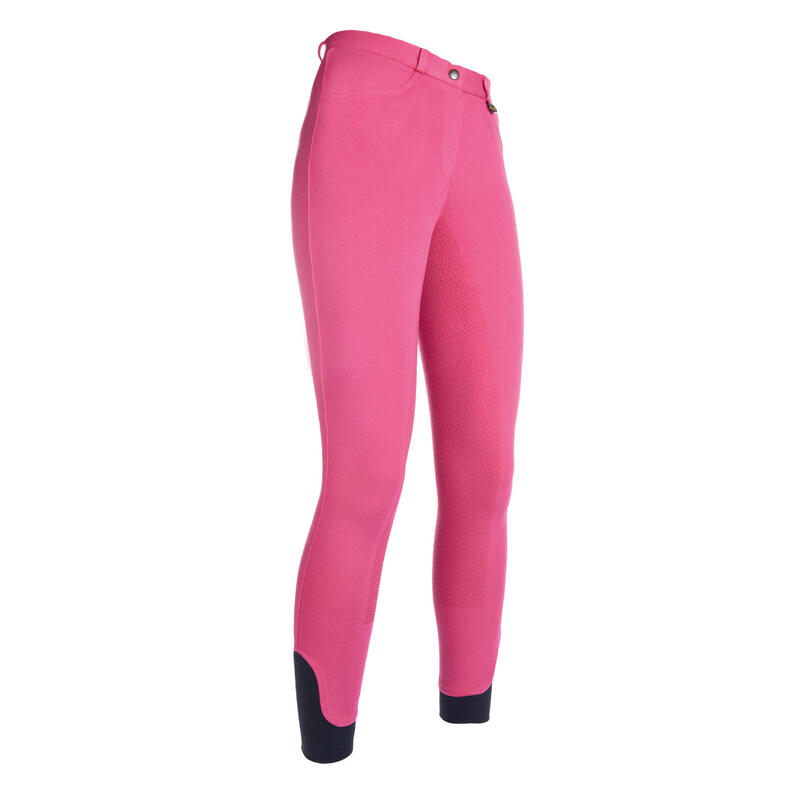 Kinder Reithose Kate Silikon-Vollbesatz pink