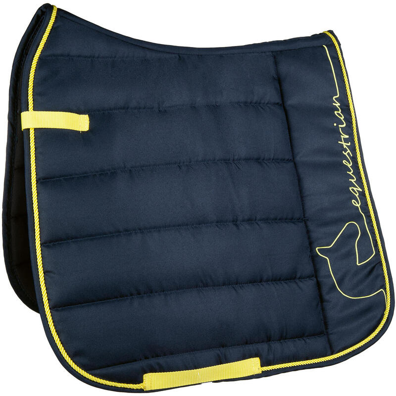 Dressur Schabracke Equestrian navy/neon gelb