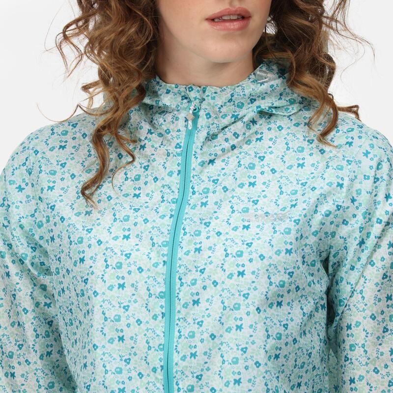 Funktionsjacke Print Wandern/Outdoor/Trekking Damen OceanWvDitsy Wasserdicht