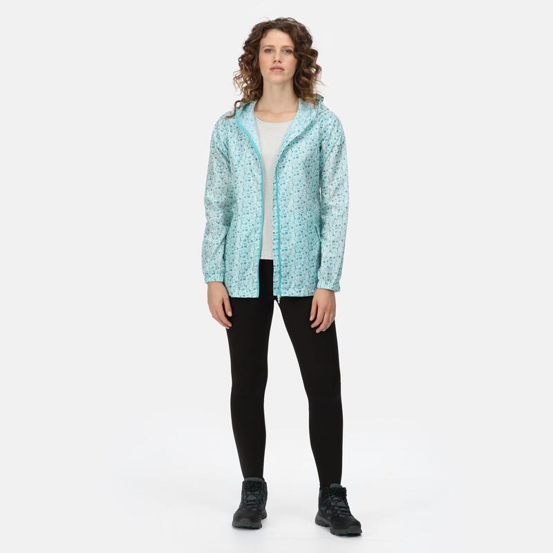 Funktionsjacke Print Wandern/Outdoor/Trekking Damen OceanWvDitsy Wasserdicht