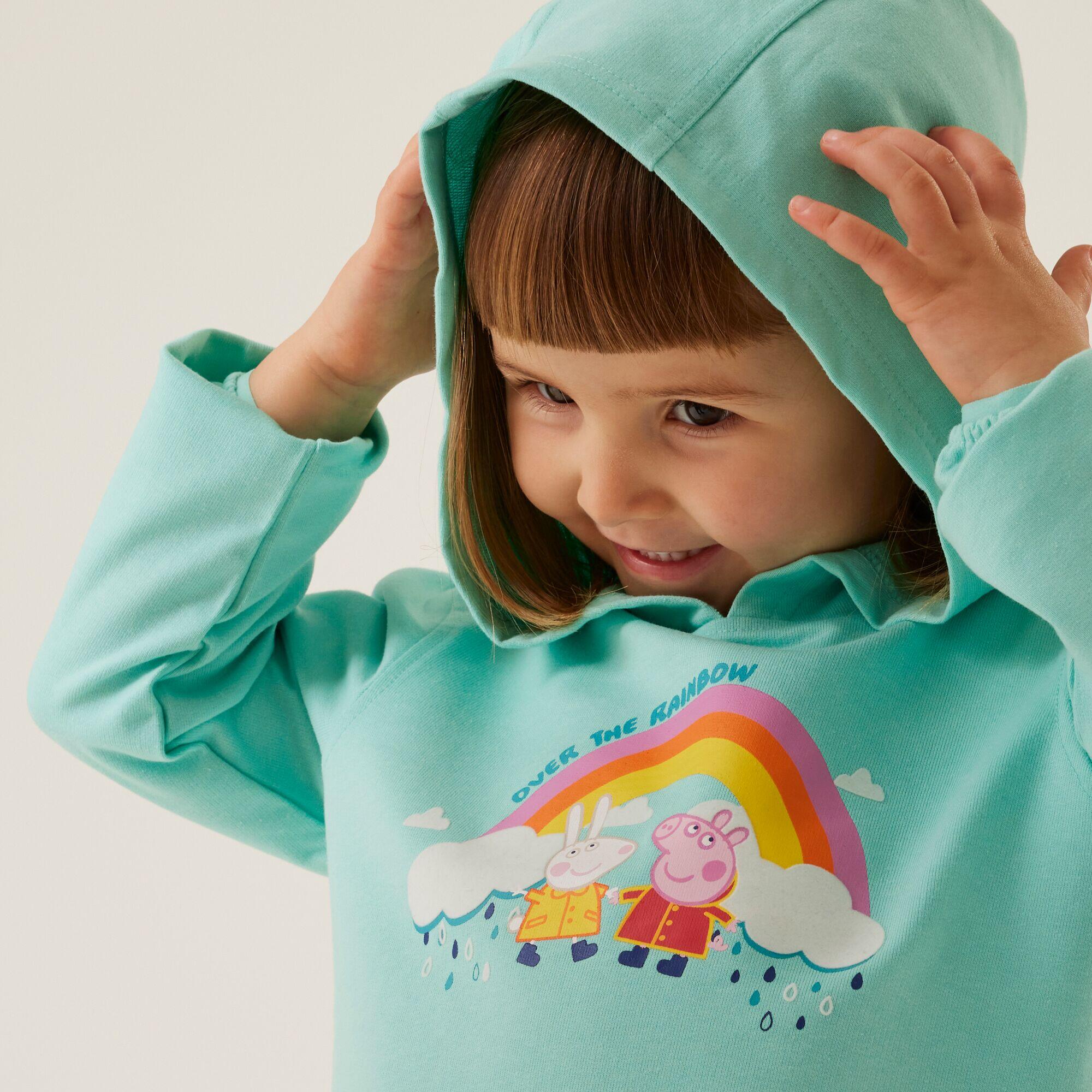 Peppa Pig Kids' Hiking Graphic Hoodie - Aqua 4/5