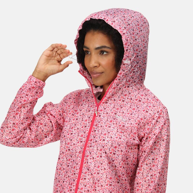 Funktionsjacke Print Wandern/Outdoor/Trekking Damen TropPinkDtsy Wasserdicht