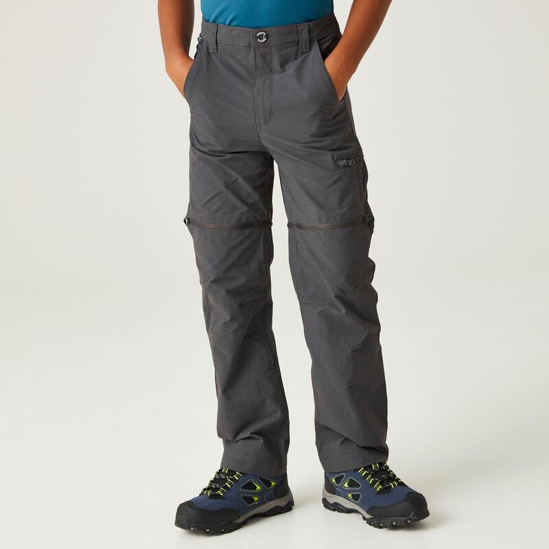 Pantalon de randonnée modulable extensible enfant Highton Stretch