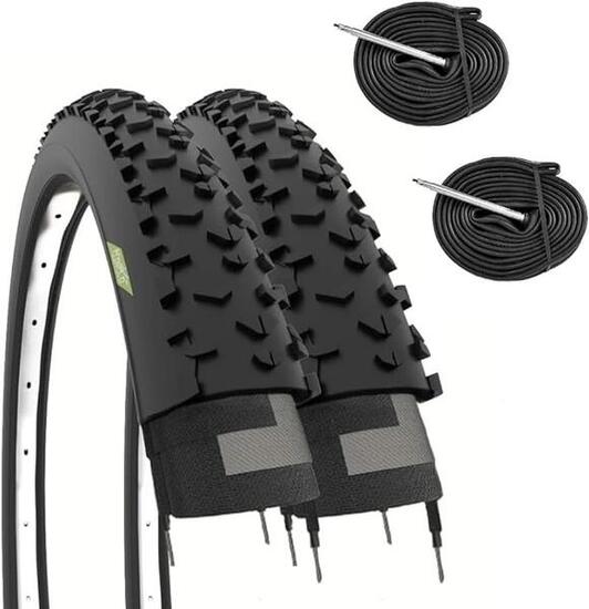 2 copertoni 29x2.25 (57-622) + camere pneumatici 29 x 2.25 bici mtb 29'' EV