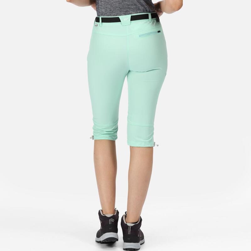 Xert Stretch Walking-Caprihose für Damen - Grün