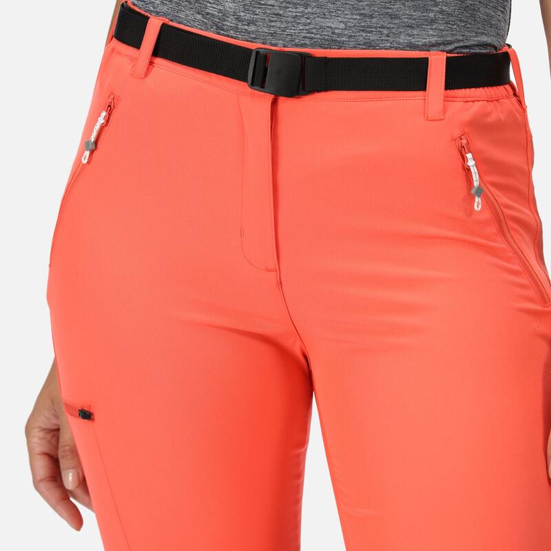 Xert Stretch wandelcapri voor dames - Oranje