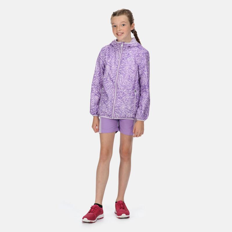 Printed Lever Veste de randonnée pour enfant - Violet clair