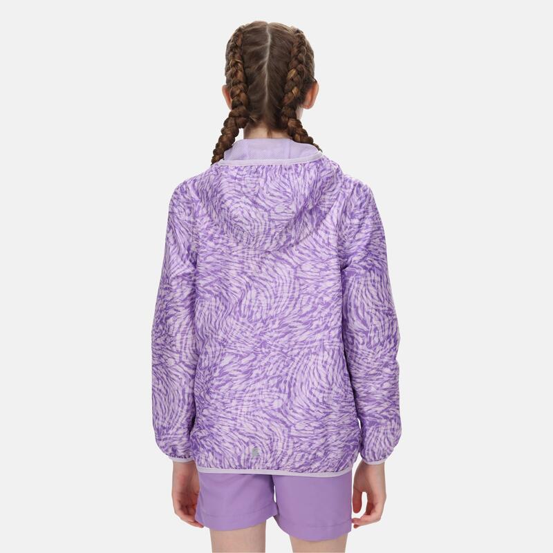 Printed Lever Veste de randonnée pour enfant - Violet clair