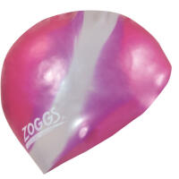 Bonnet de bain Zoggs silicone multicolore - rose/argent