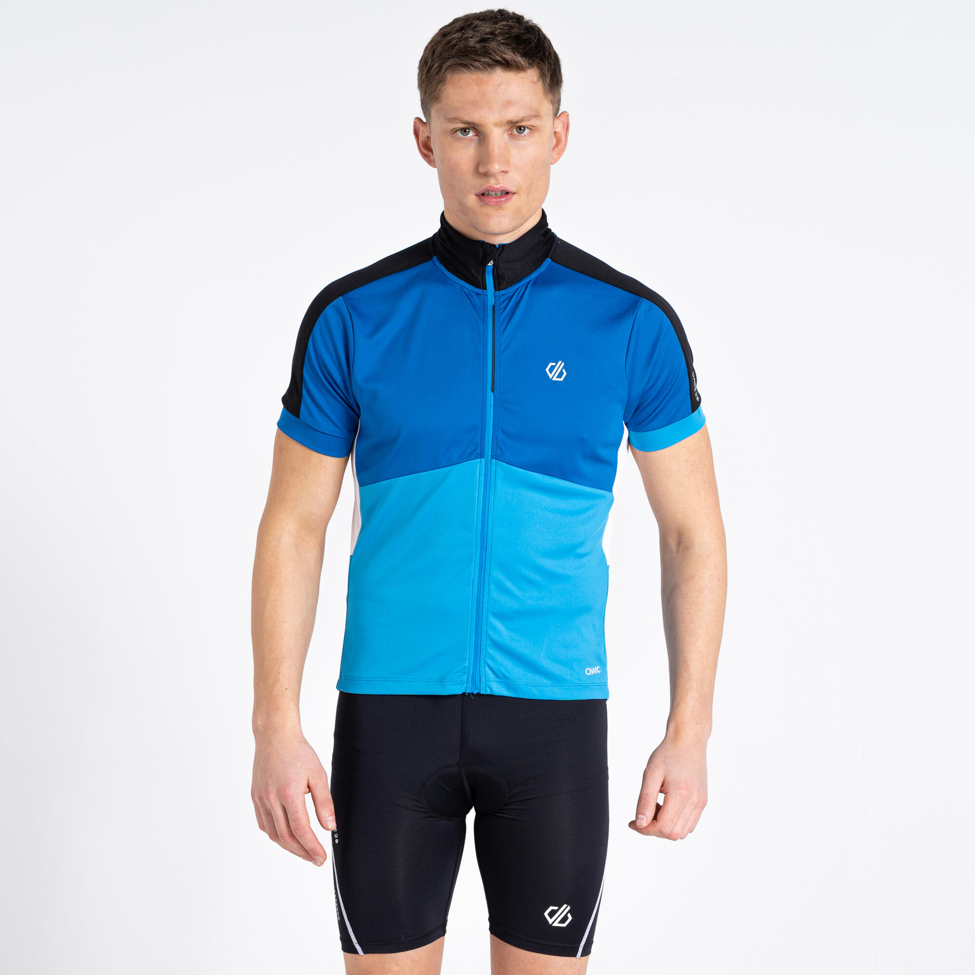 Protraction II Men's Cycling Full Zip Short Sleeve T-Shirt - Snorkel Blue 2/7