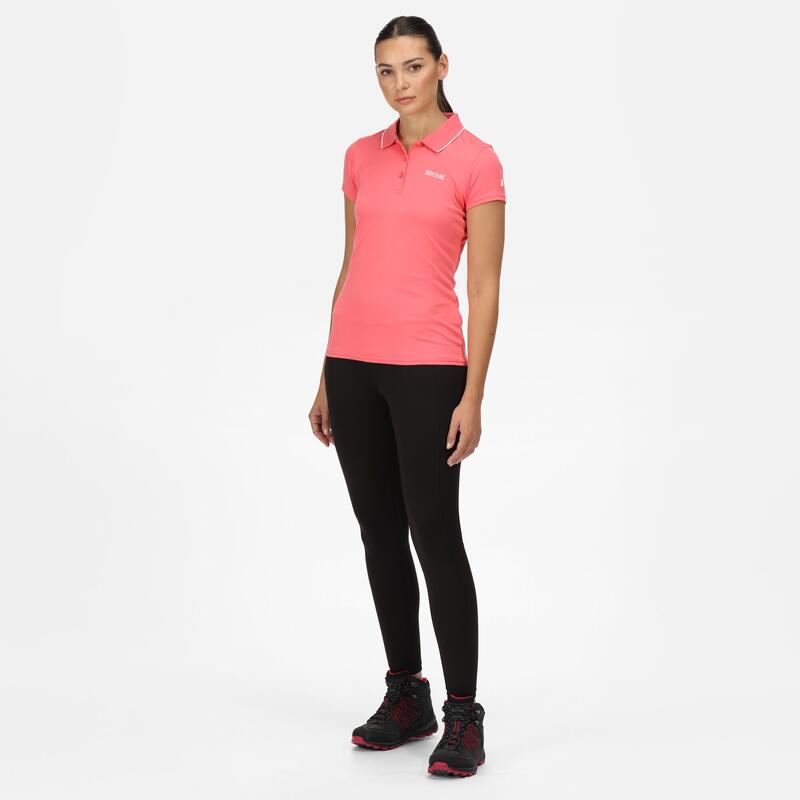 Maverik V T-shirt de marche à manches courtes pour femme - Rose