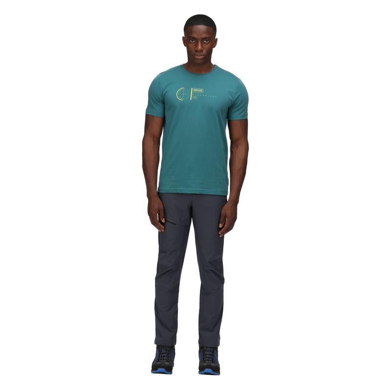 Breezed II wandel-T-shirt met korte mouwen voor heren - Groen