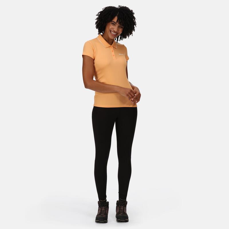 Maverik V Kurzärmeliges Walkingshirt für Damen - Orange