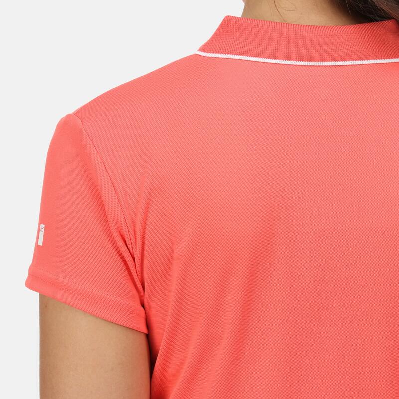 Maverik V wandel-T-shirt met korte mouwen voor dames - Oranje
