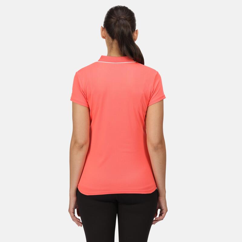 Maverik V T-shirt de marche à manches courtes pour femme - Orange