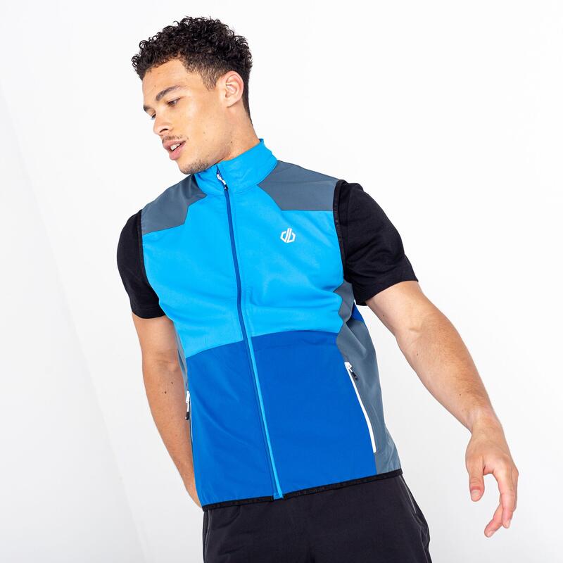 Aptile II Gilet de randonnée softshell pour homme - Bleu