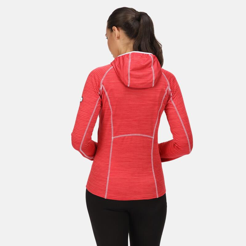 Yonder wandelhoody met volledige rits voor dames - Donkerroze