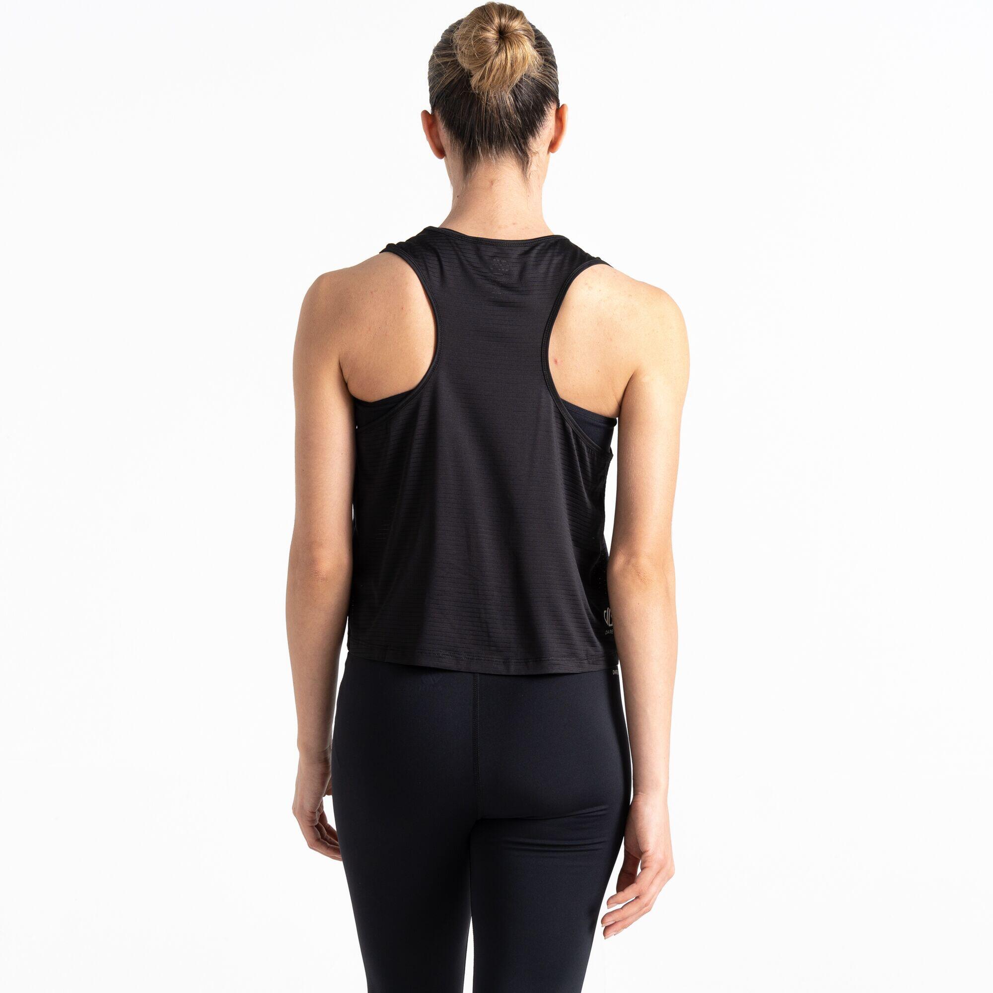 Meditat Women's Fitness Cropped Vest - Black 3/6