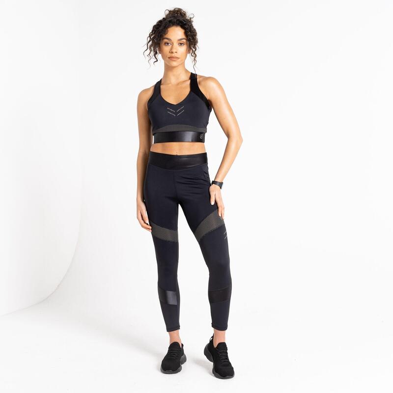 Born to Shine fitnessleggings voor dames - Zwart