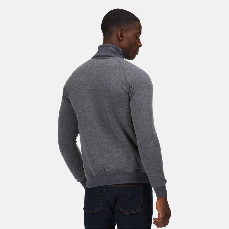 Ivano Pull de marche zippé pour homme - Gris