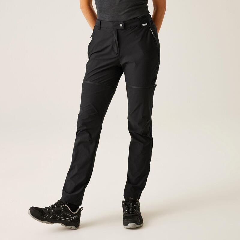 Mountain Pantalon de randonnée modulable pour femme - Noir