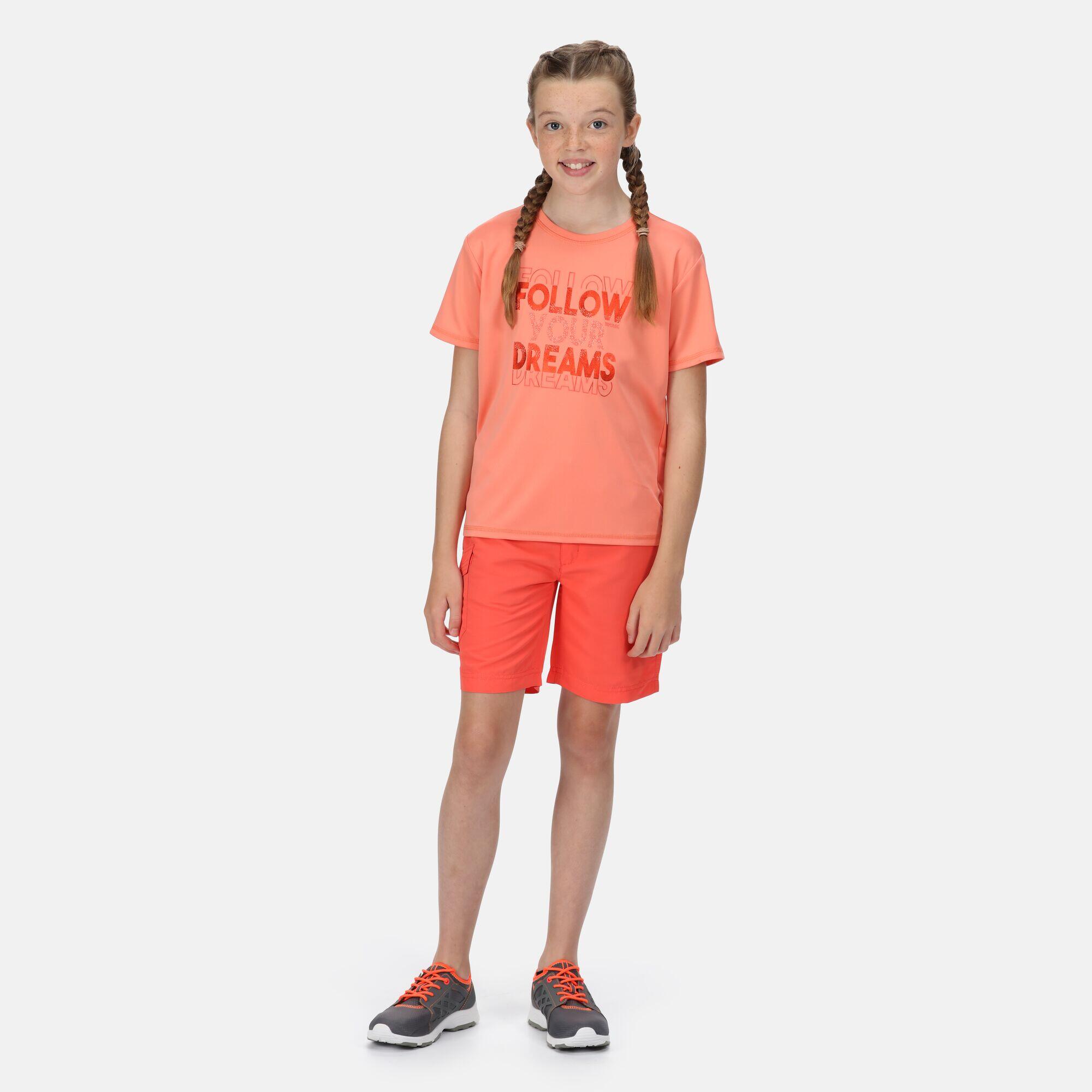 Sorcer II Kids Walking Shorts - Neon Peach 3/5