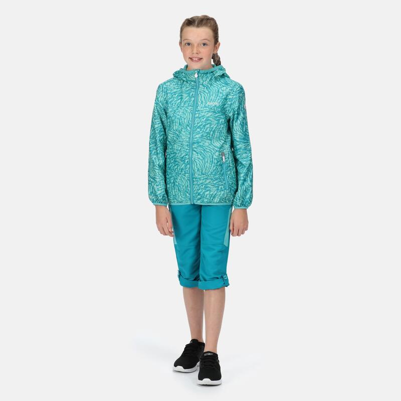 Printed Lever Veste de randonnée pour enfant - Bleu