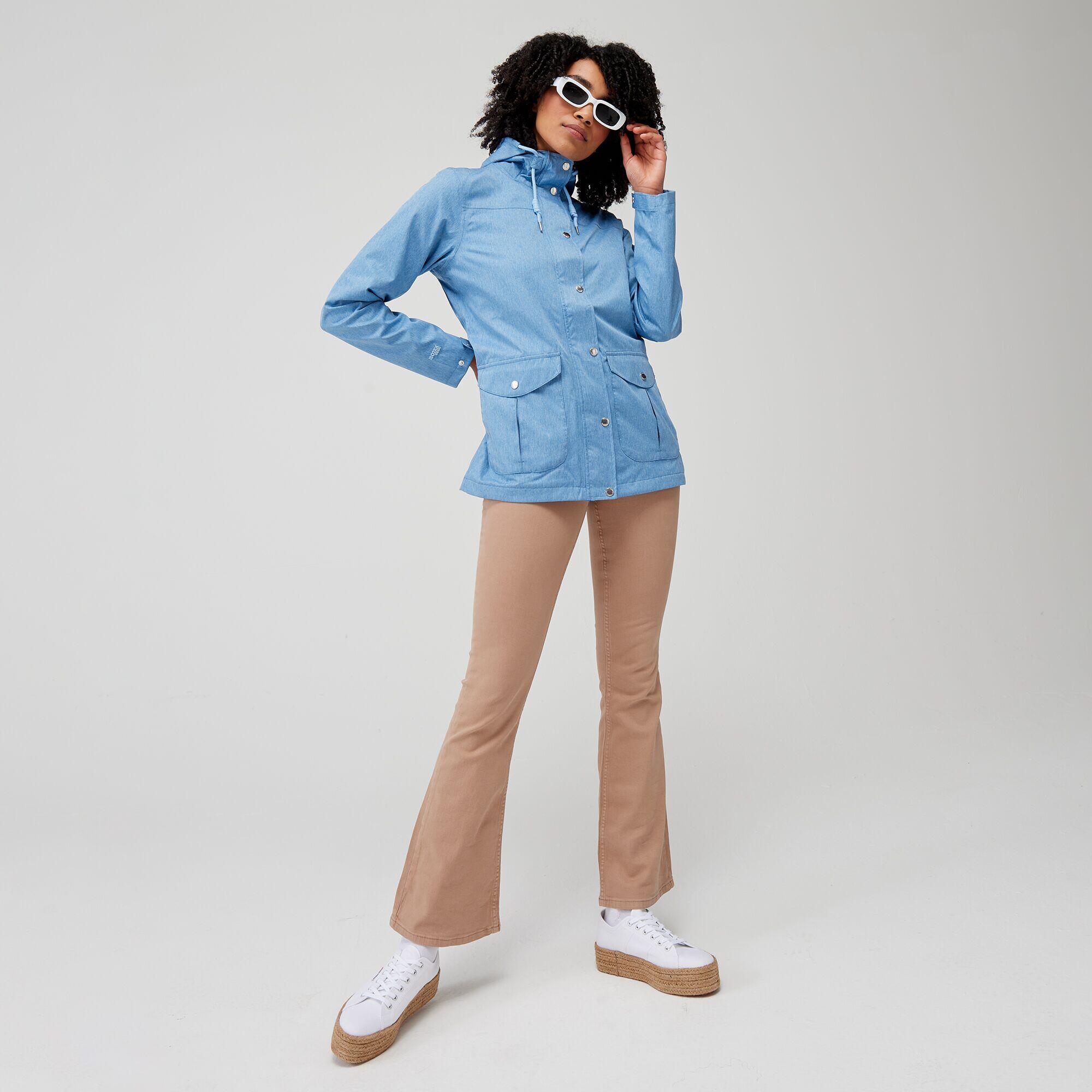 Bayarma Women's Walking Cotton Jacket Chambray Blue REGATTA Decathlon