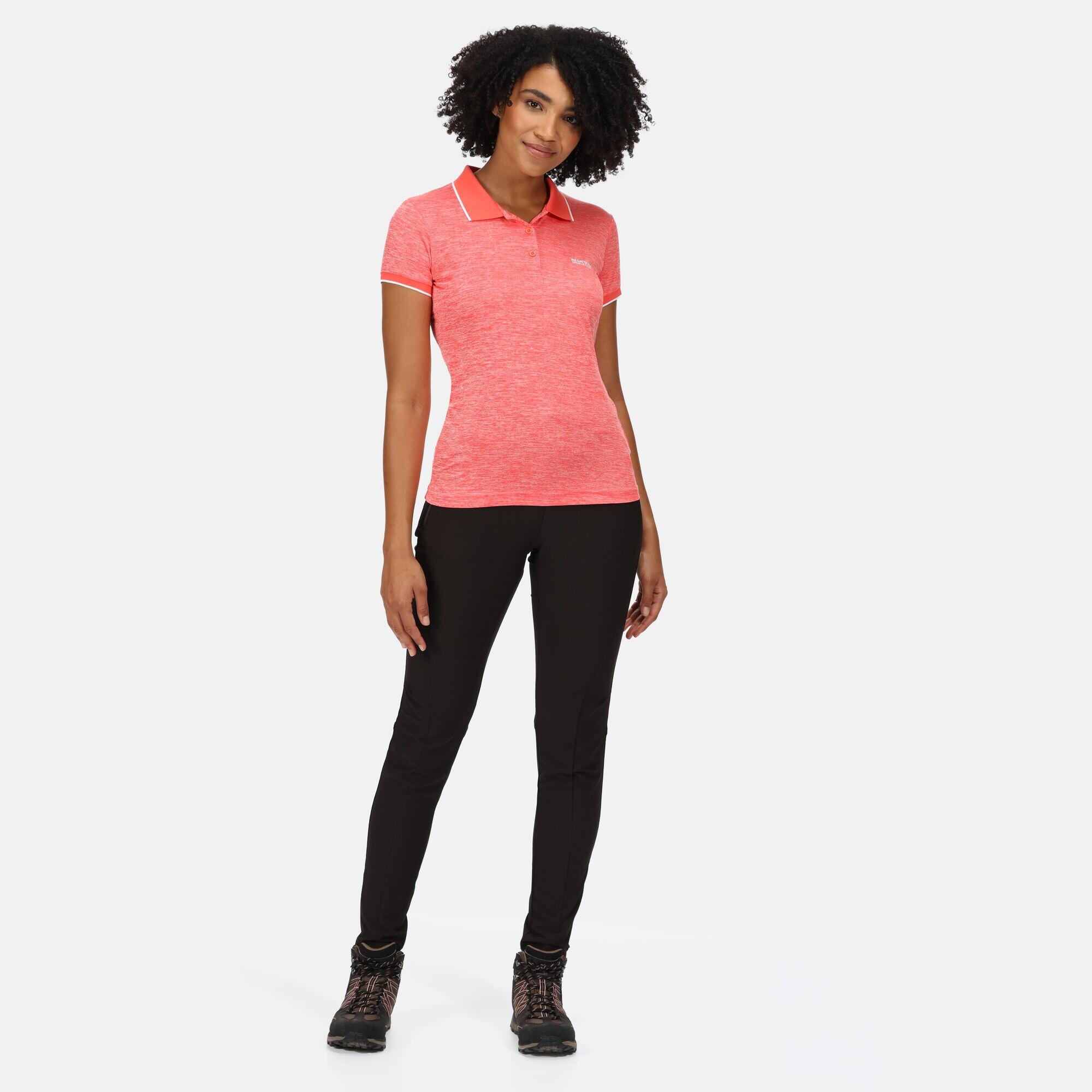 Remex II Women's Walking Short Sleeve T-Shirt - Neon Peach 3/6