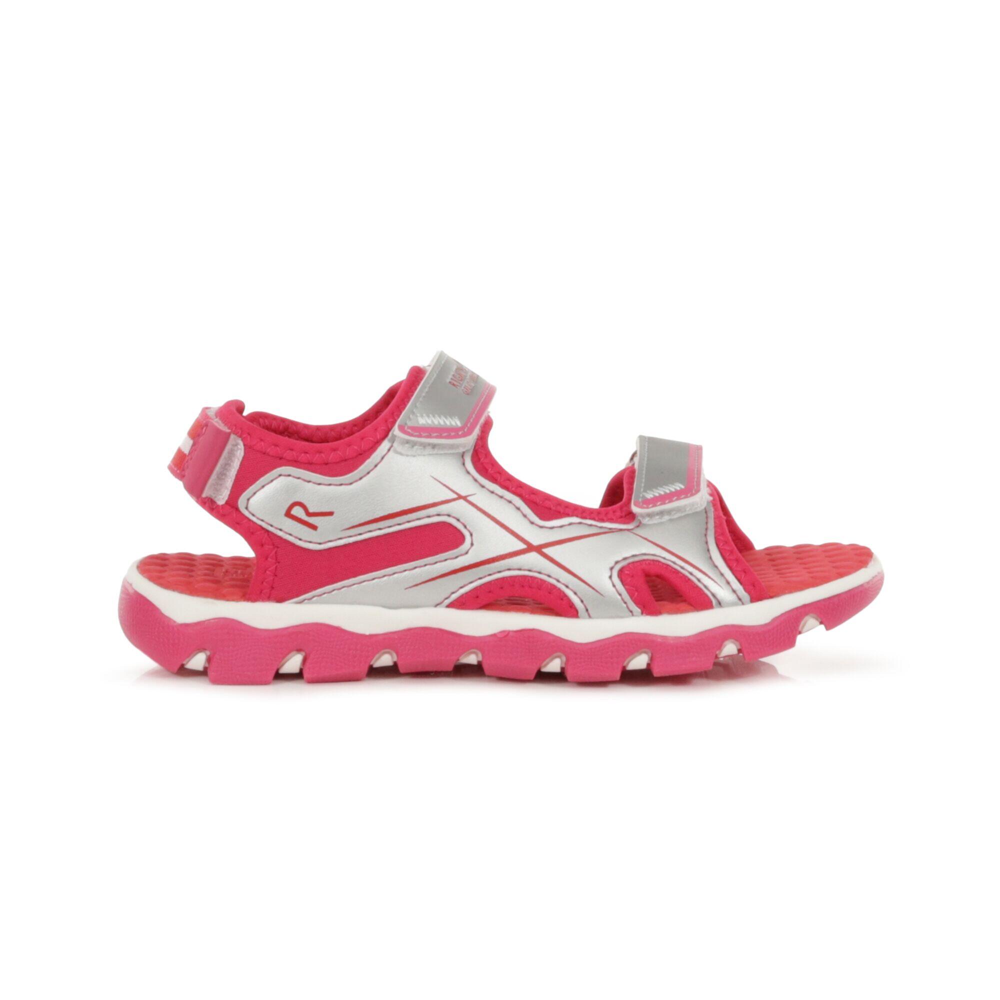 REGATTA Kota Drift Junior Kids Walking Sandals - Grey / Pink