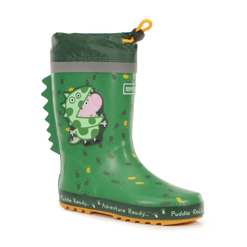 Peppa Pig Puddle Wellington wandellaarzen voor kinderen - Groen