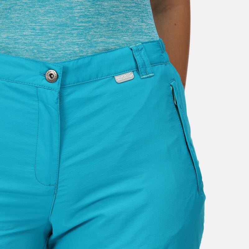 Chaska II Short de randonnée pour femme - Turquoise moyen