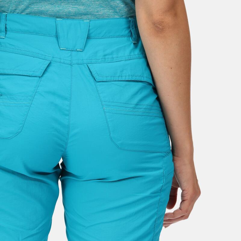 Chaska II Short de randonnée pour femme - Turquoise moyen