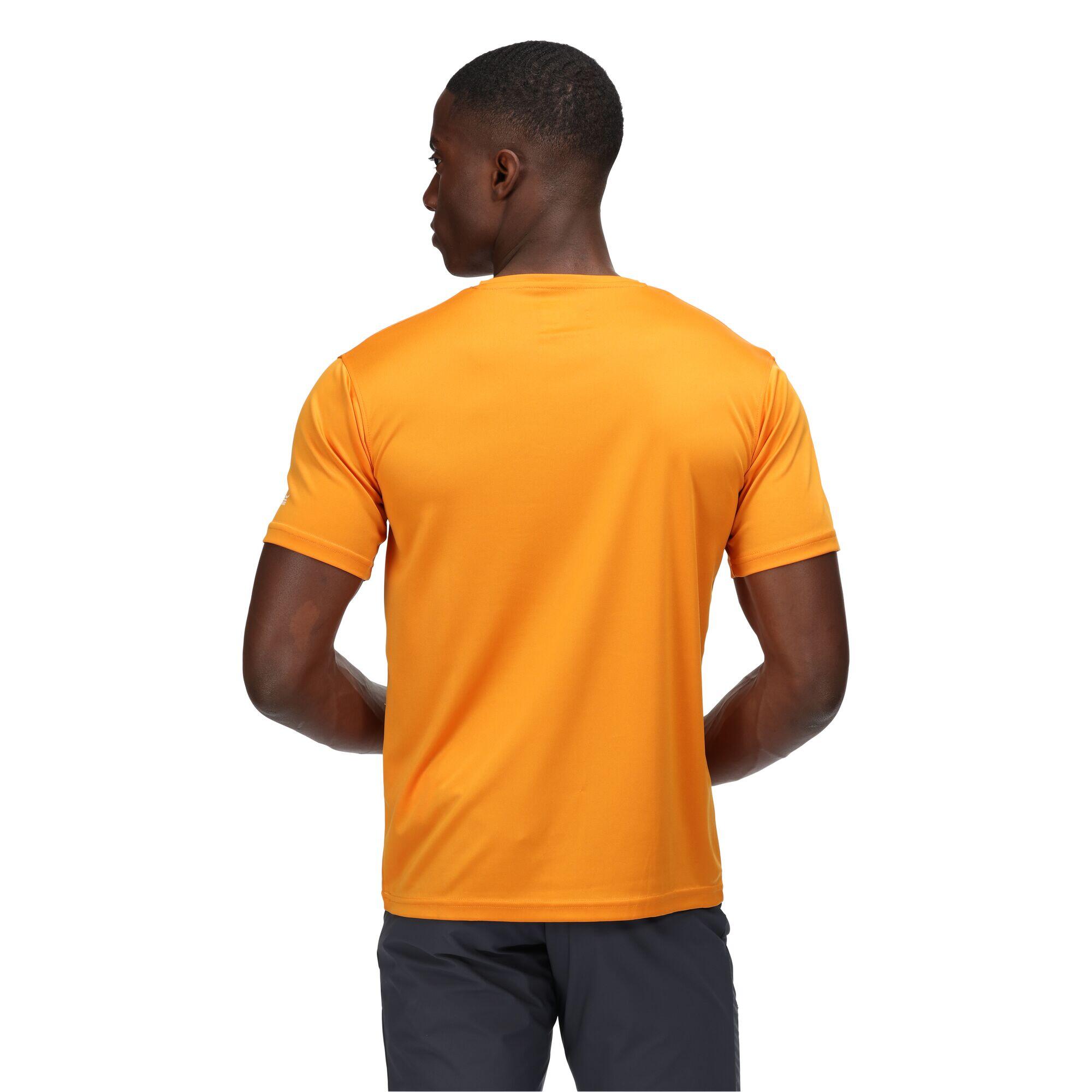 Fingal VI Men's Walking Short Sleeve T-Shirt - Flame Orange 2/5