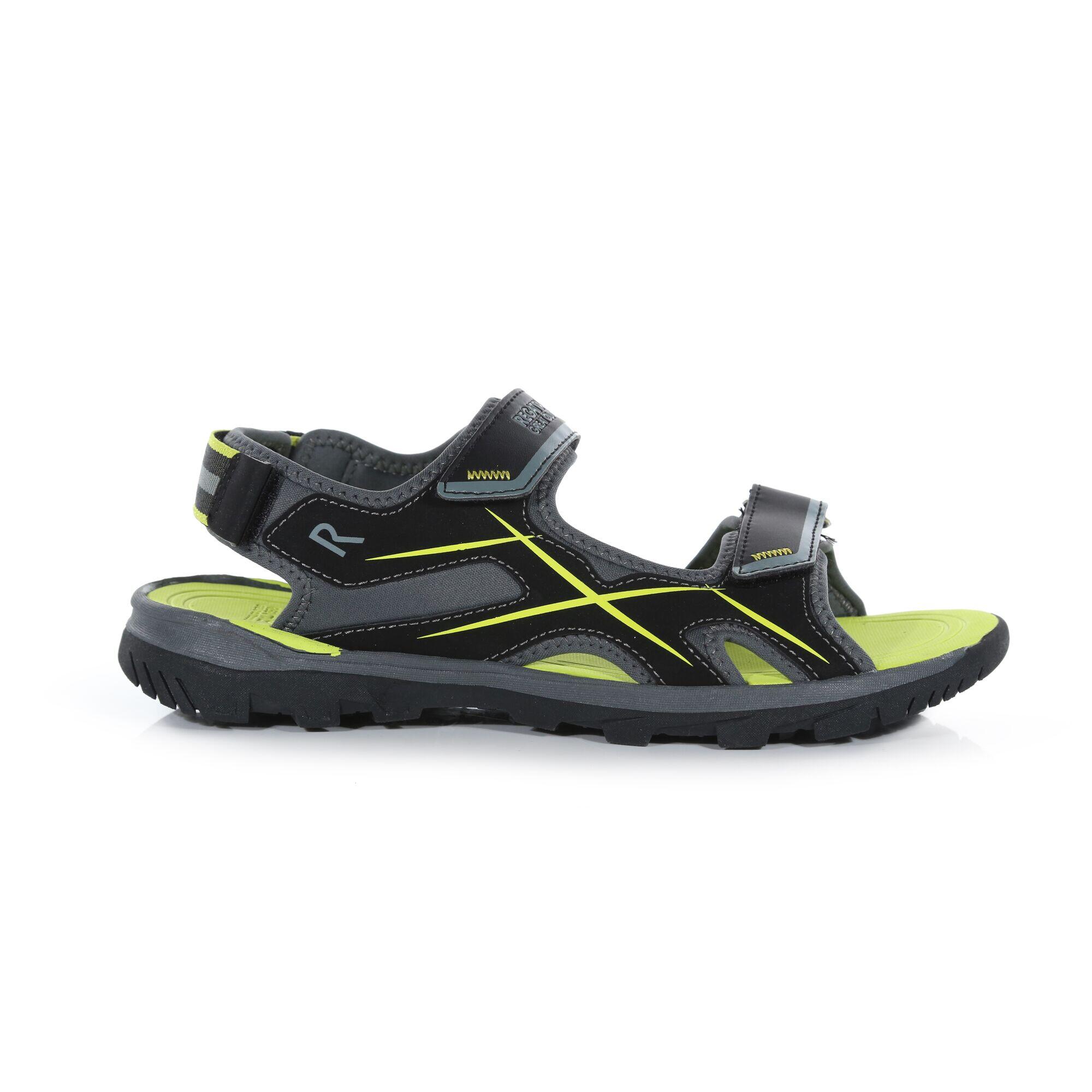 REGATTA Kota Drift Men's Walking Sandals - Black / Kiwi