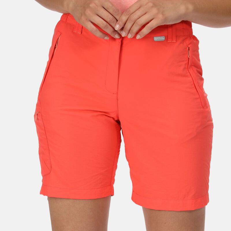 Chaska II Short de randonnée pour femme - Orange