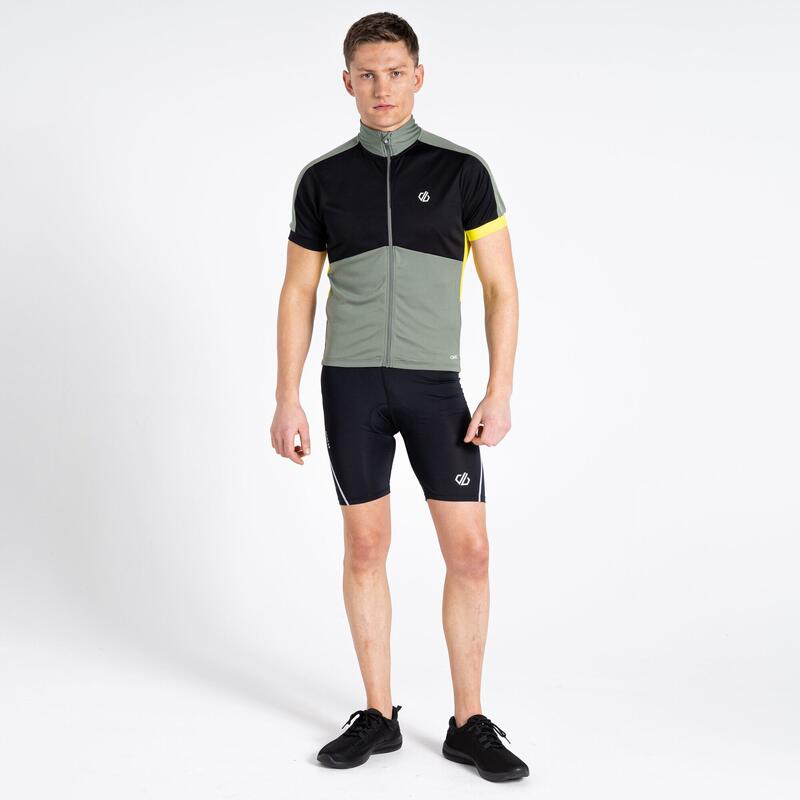 Protraction II T-shirt de cyclisme zippé pour homme - Vert pâle