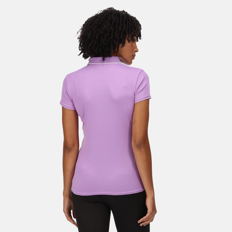 Maverik V T-shirt de marche à manches courtes pour femme - Violet