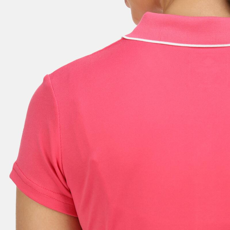 Maverik V wandel-T-shirt met korte mouwen voor dames - Donkerroze