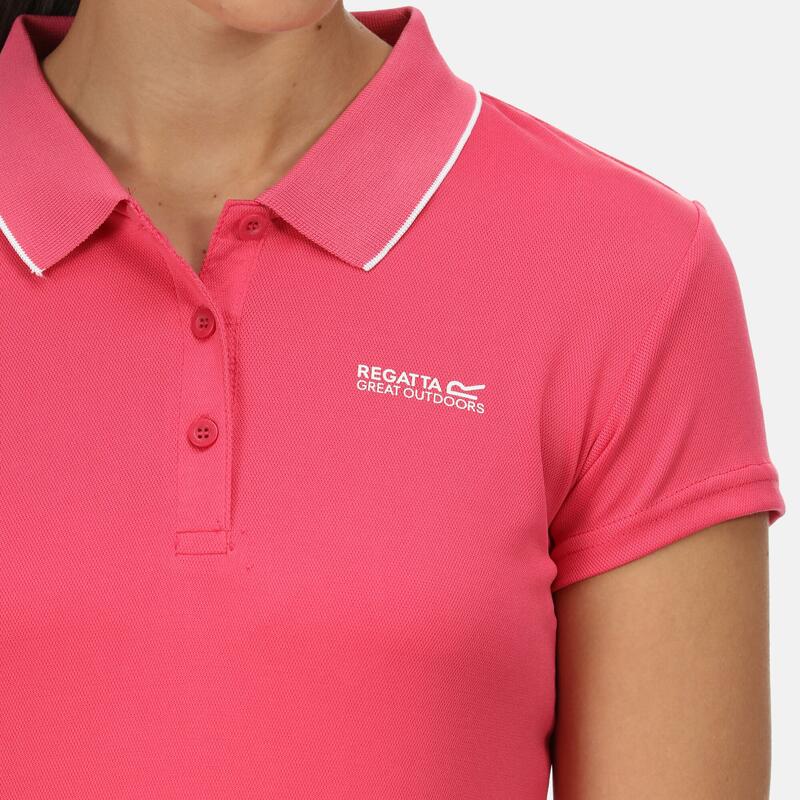 Maverik V T-shirt de marche à manches courtes pour femme - Rose foncé